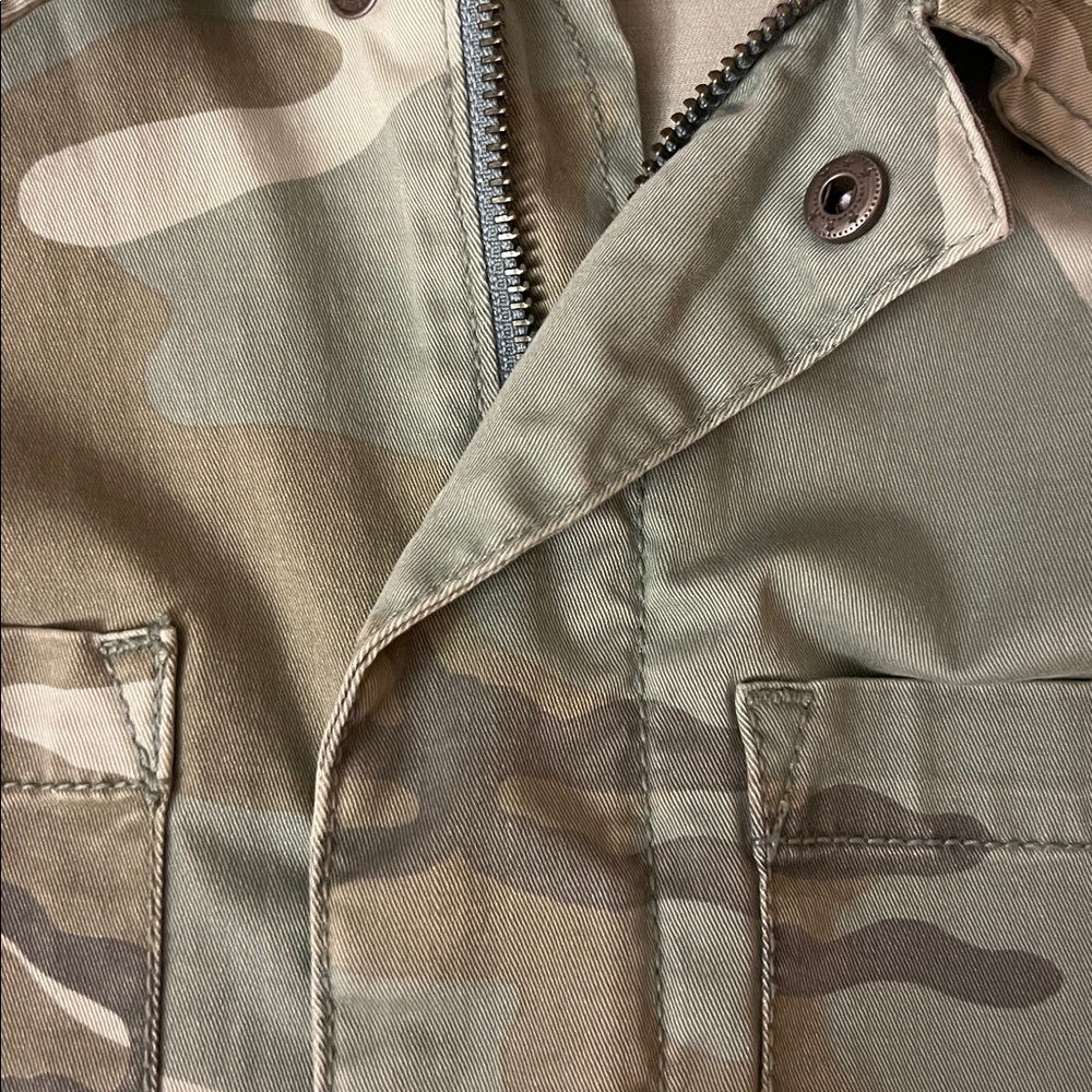 Sanctuary Green Camouflage Jean Jacket - Picture 3 of 7